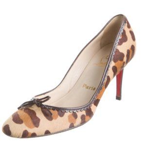 CHRISTIAN LOUBOUTIN Ponyhair Animal Print Pumps